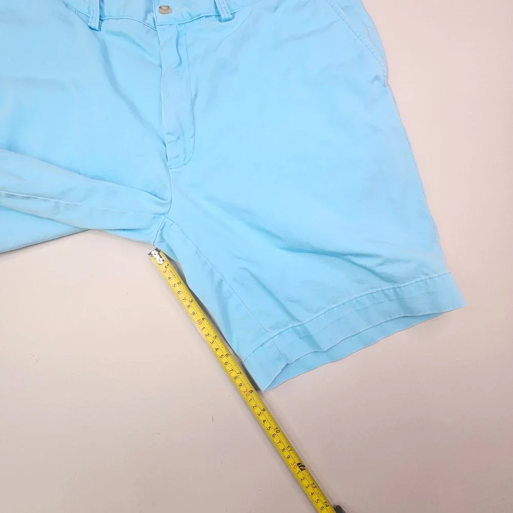 Polo Ralph Lauren Shorts Mens 36 Light Blue Classic Fit 9 Inch Cotton Twill